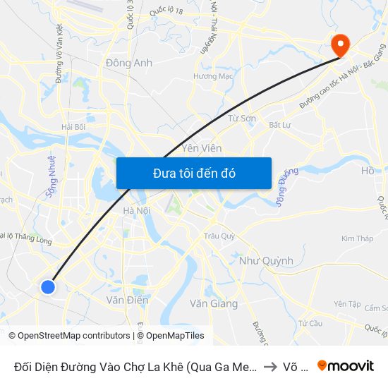 Đối Diện Đường Vào Chợ La Khê (Qua Ga Metro La Khê) - 405 Quang Trung (Hà Đông) to Võ Cường map