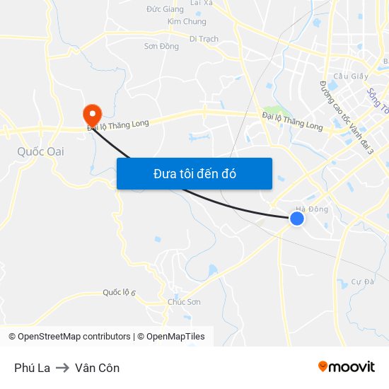 Phú La to Vân Côn map