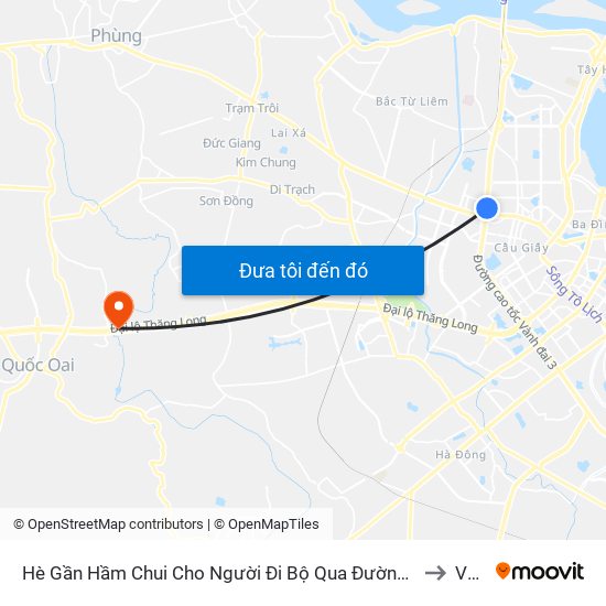 2b Phạm Văn Đồng to Vân Côn map