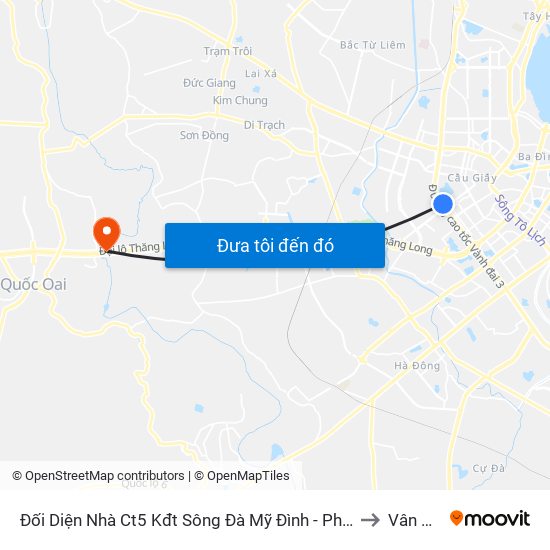 Đối Diện Nhà Ct5 Kđt Sông Đà Mỹ Đình - Phạm Hùng to Vân Côn map