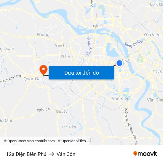 12a Điện Biên Phủ to Vân Côn map