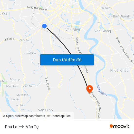 Phú La to Văn Tự map