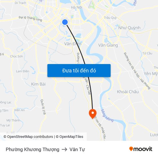 Phường Khương Thượng to Văn Tự map