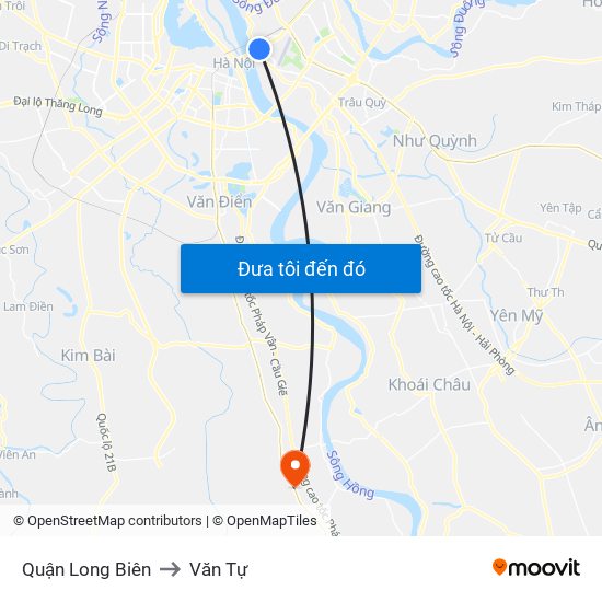 Quận Long Biên to Văn Tự map