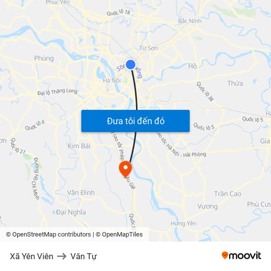 Xã Yên Viên to Văn Tự map