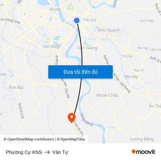 Phường Cự Khối to Văn Tự map