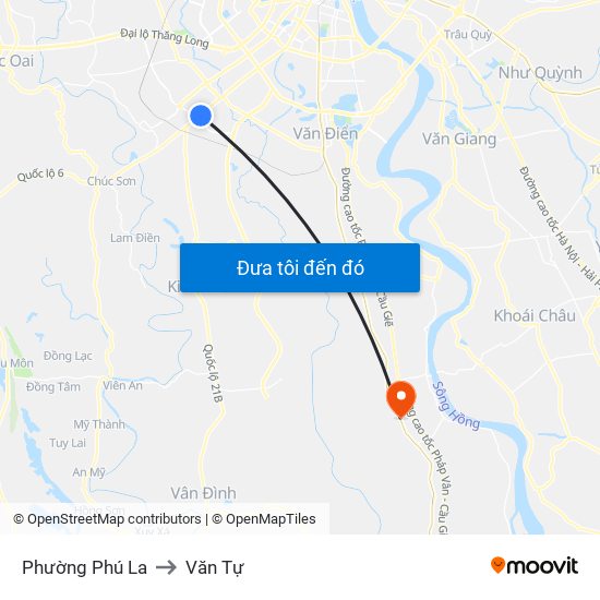Phường Phú La to Văn Tự map