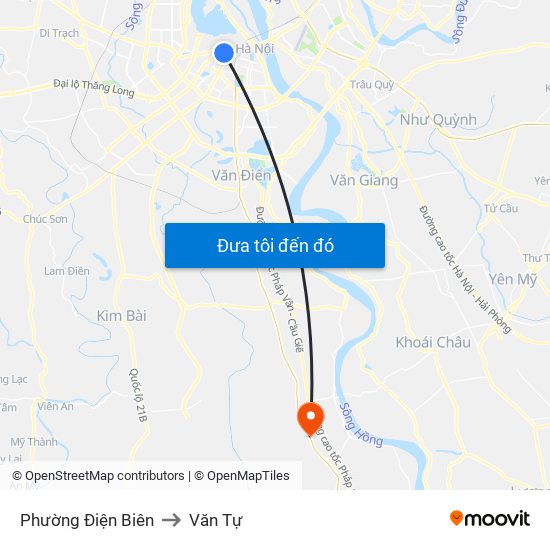 Phường Điện Biên to Văn Tự map