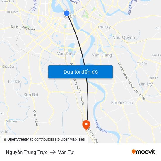 Nguyễn Trung Trực to Văn Tự map