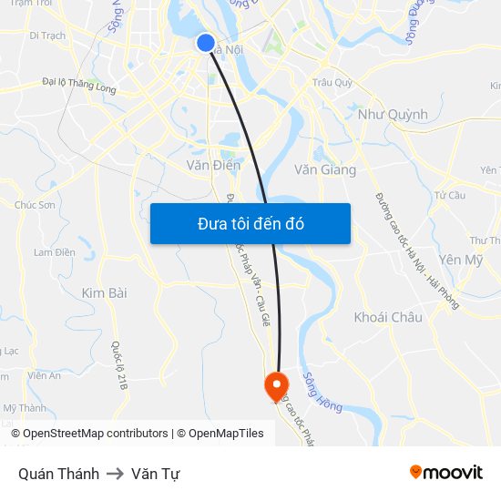 Quán Thánh to Văn Tự map