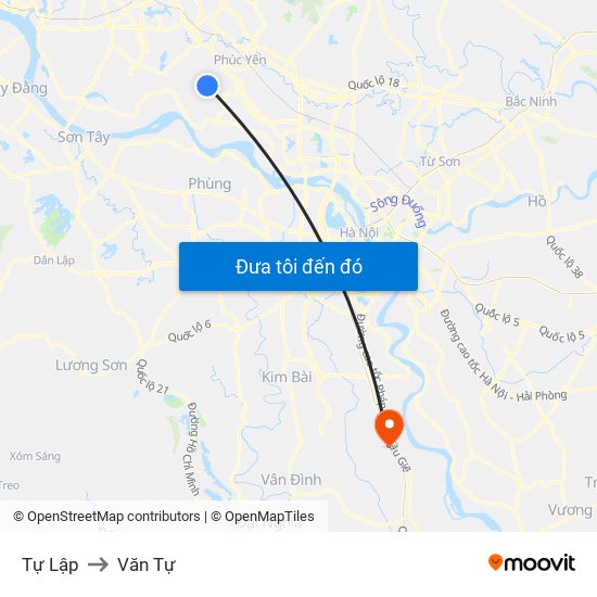 Tự Lập to Văn Tự map