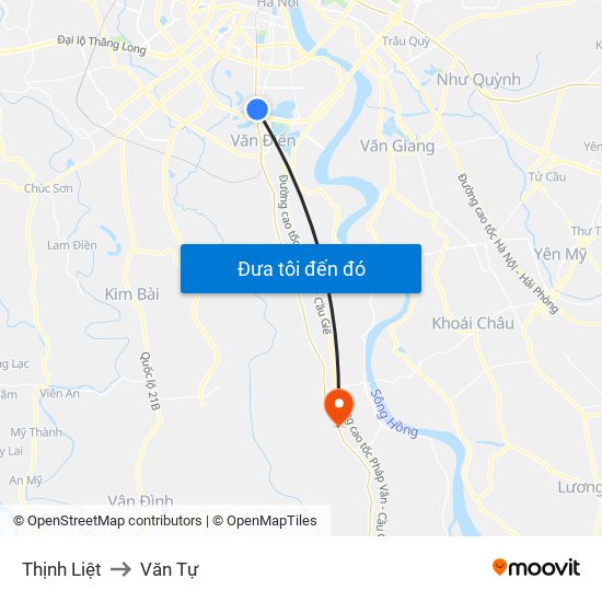 Thịnh Liệt to Văn Tự map