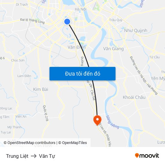 Trung Liệt to Văn Tự map