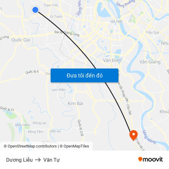 Dương Liễu to Văn Tự map