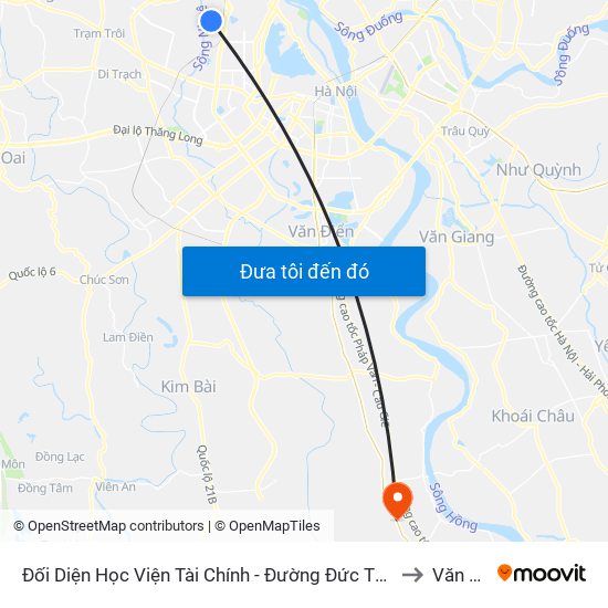 Đối Diện Học Viện Tài Chính - Đường Đức Thắng to Văn Tự map