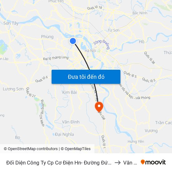 Đối Diện Công Ty Cp Cơ Điện Hn- Đường Đức Thắng to Văn Tự map