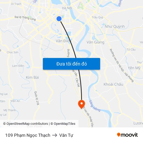 109 Phạm Ngọc Thạch to Văn Tự map