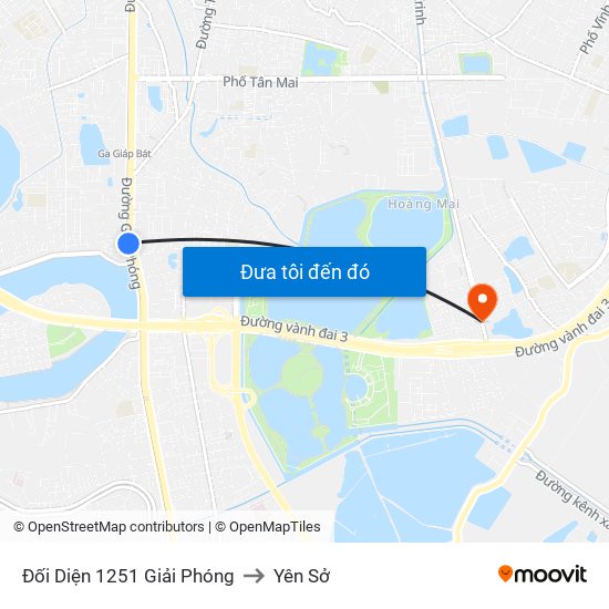 Đối Diện 1251 Giải Phóng to Yên Sở map