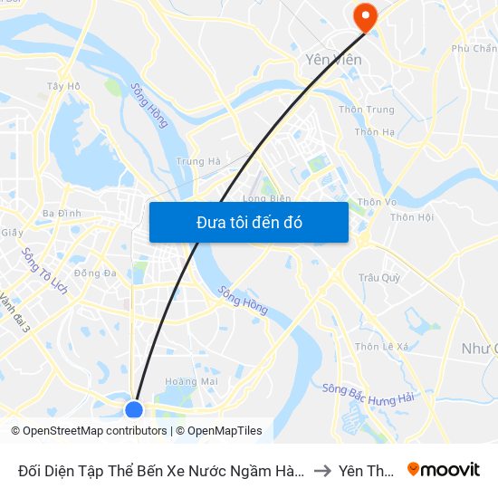 Đối Diện Tập Thể Bến Xe Nước Ngầm Hà Nội - Ngọc Hồi to Yên Thường map