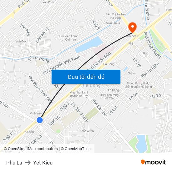 Phú La to Yết Kiêu map