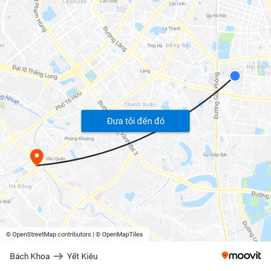 Bách Khoa to Yết Kiêu map