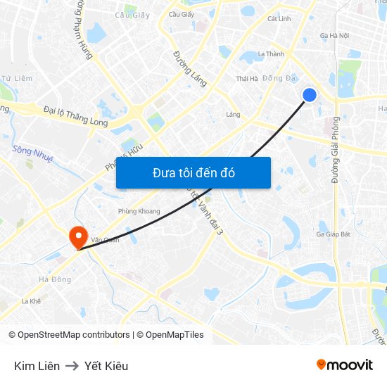 Kim Liên to Yết Kiêu map