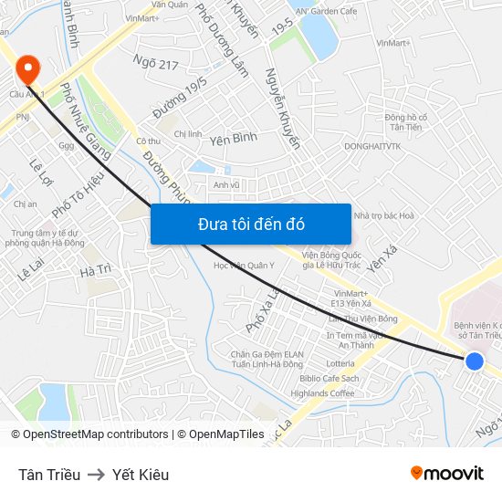 Tân Triều to Yết Kiêu map