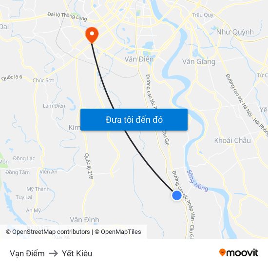 Vạn Điểm to Yết Kiêu map