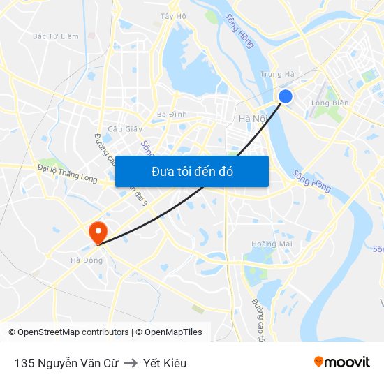 135 Nguyễn Văn Cừ to Yết Kiêu map