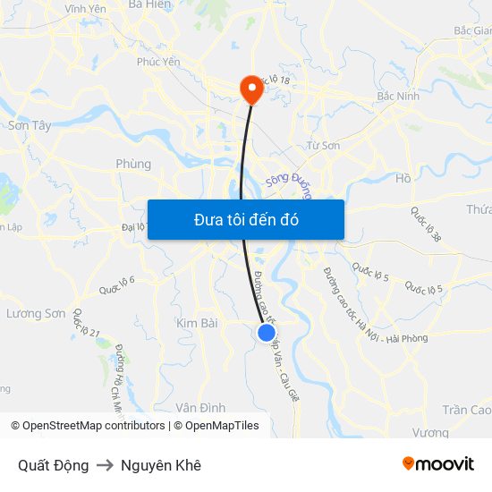 Quất Động to Nguyên Khê map