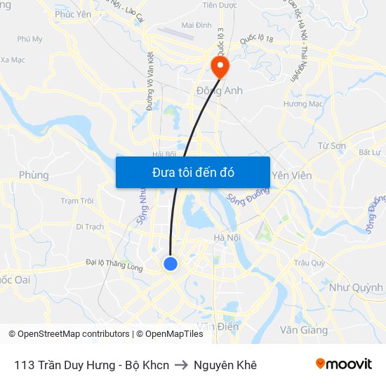 113 Trần Duy Hưng - Bộ Khcn to Nguyên Khê map