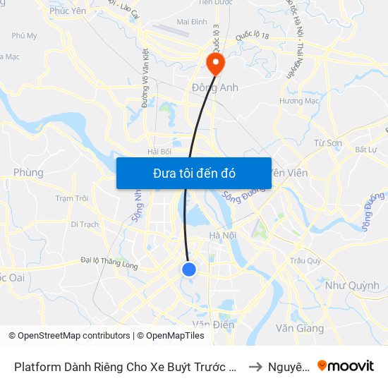 Platform Dành Riêng Cho Xe Buýt Trước Nhà 604 Trường Chinh to Nguyên Khê map