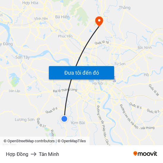 Hợp Đồng to Tân Minh map