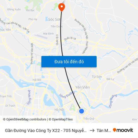 Gần Đường Vào Công Ty X22 - 705 Nguyễn Văn Linh to Tân Minh map