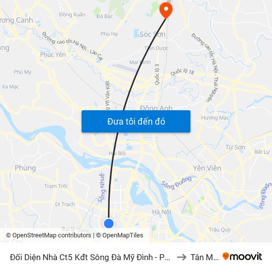 Đối Diện Nhà Ct5 Kđt Sông Đà Mỹ Đình - Phạm Hùng to Tân Minh map