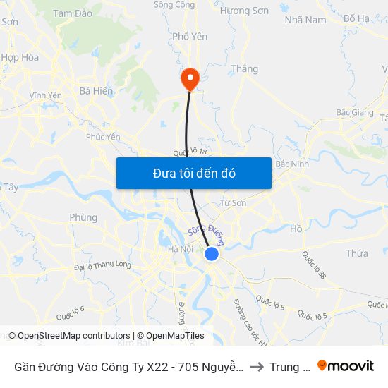 Gần Đường Vào Công Ty X22 - 705 Nguyễn Văn Linh to Trung Giã map