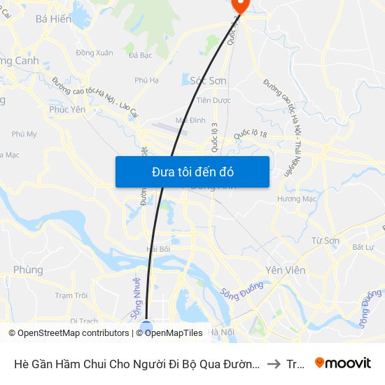 2b Phạm Văn Đồng to Trung Giã map