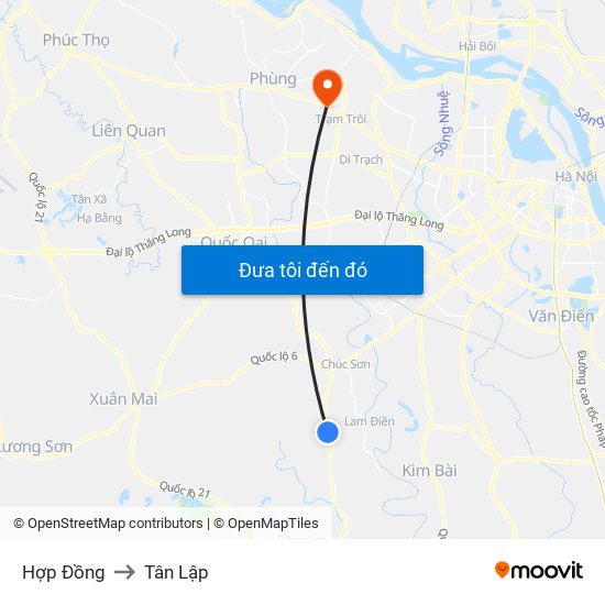 Hợp Đồng to Tân Lập map