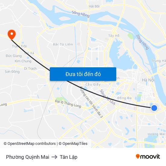 Phường Quỳnh Mai to Tân Lập map