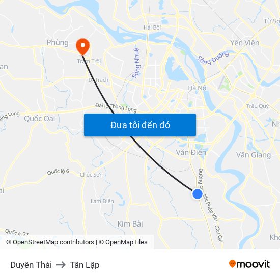 Duyên Thái to Tân Lập map