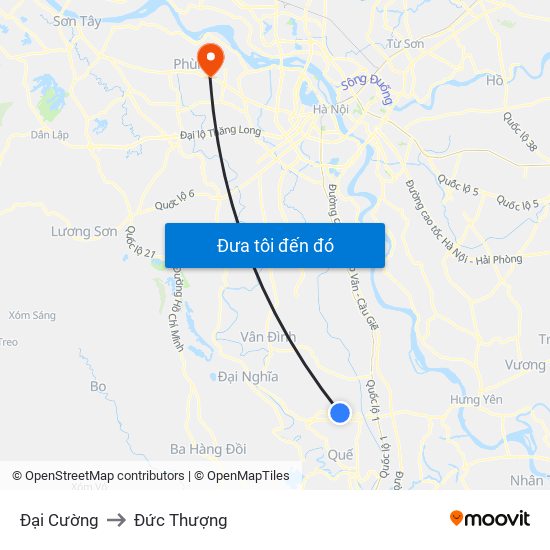 Đại Cường to Đức Thượng map