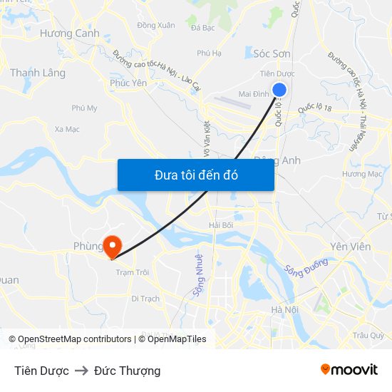 Tiên Dược to Đức Thượng map