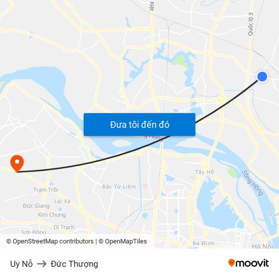 Uy Nỗ to Đức Thượng map