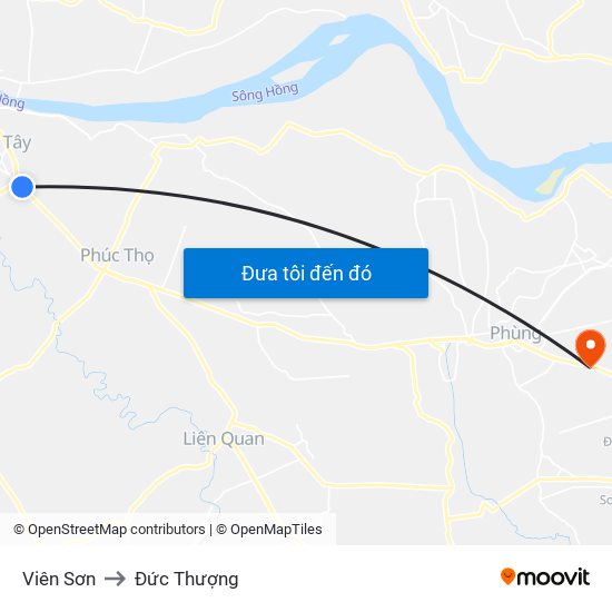 Viên Sơn to Đức Thượng map