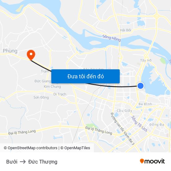 Bưởi to Đức Thượng map