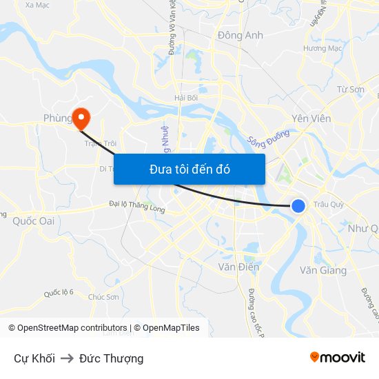 Cự Khối to Đức Thượng map