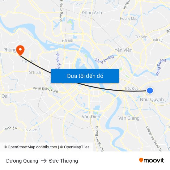 Dương Quang to Đức Thượng map