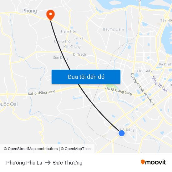 Phường Phú La to Đức Thượng map