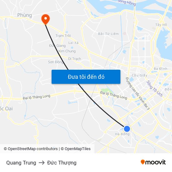 Quang Trung to Đức Thượng map