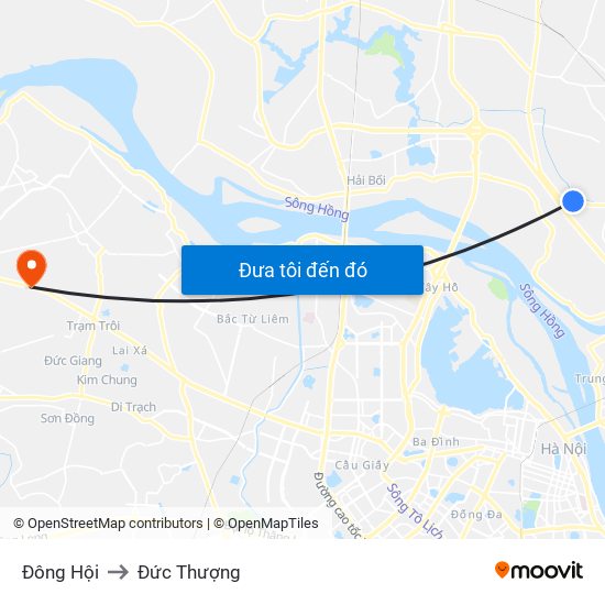 Đông Hội to Đức Thượng map